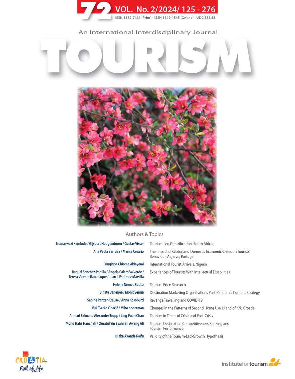 logo Tourism: An International Interdisciplinary Journal