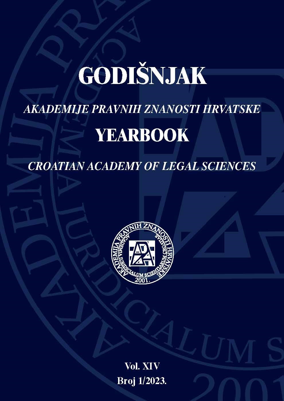 logo Croatian Academy of Legal Sciences Yearbook