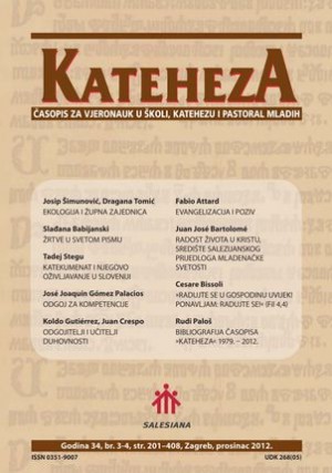 logo Kateheza : časopis za vjeronauk u školi, katehezu i pastoral mladih