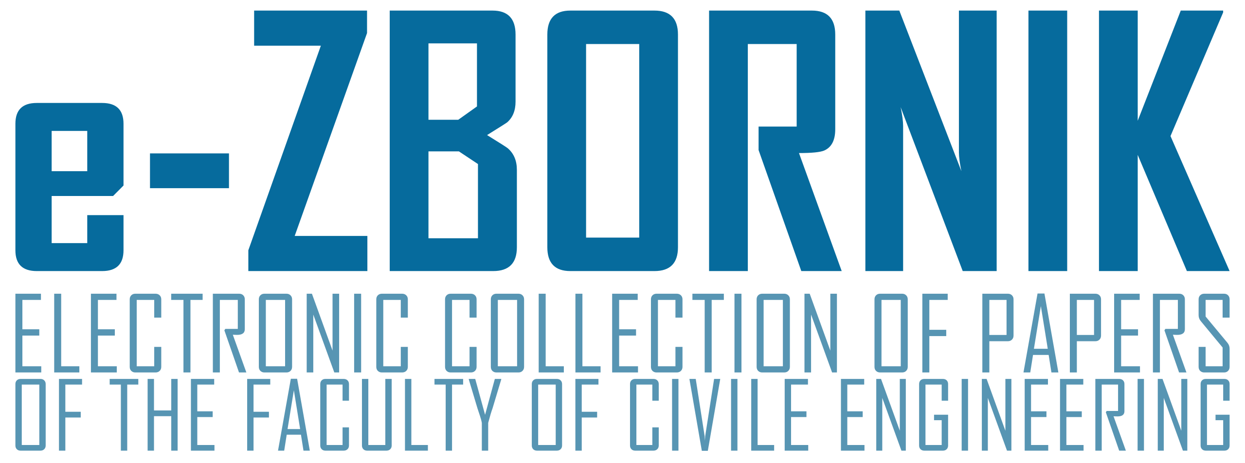 logo e-Zbornik, Electronic Collection of Papers of the Faculty of Civil Engineering
