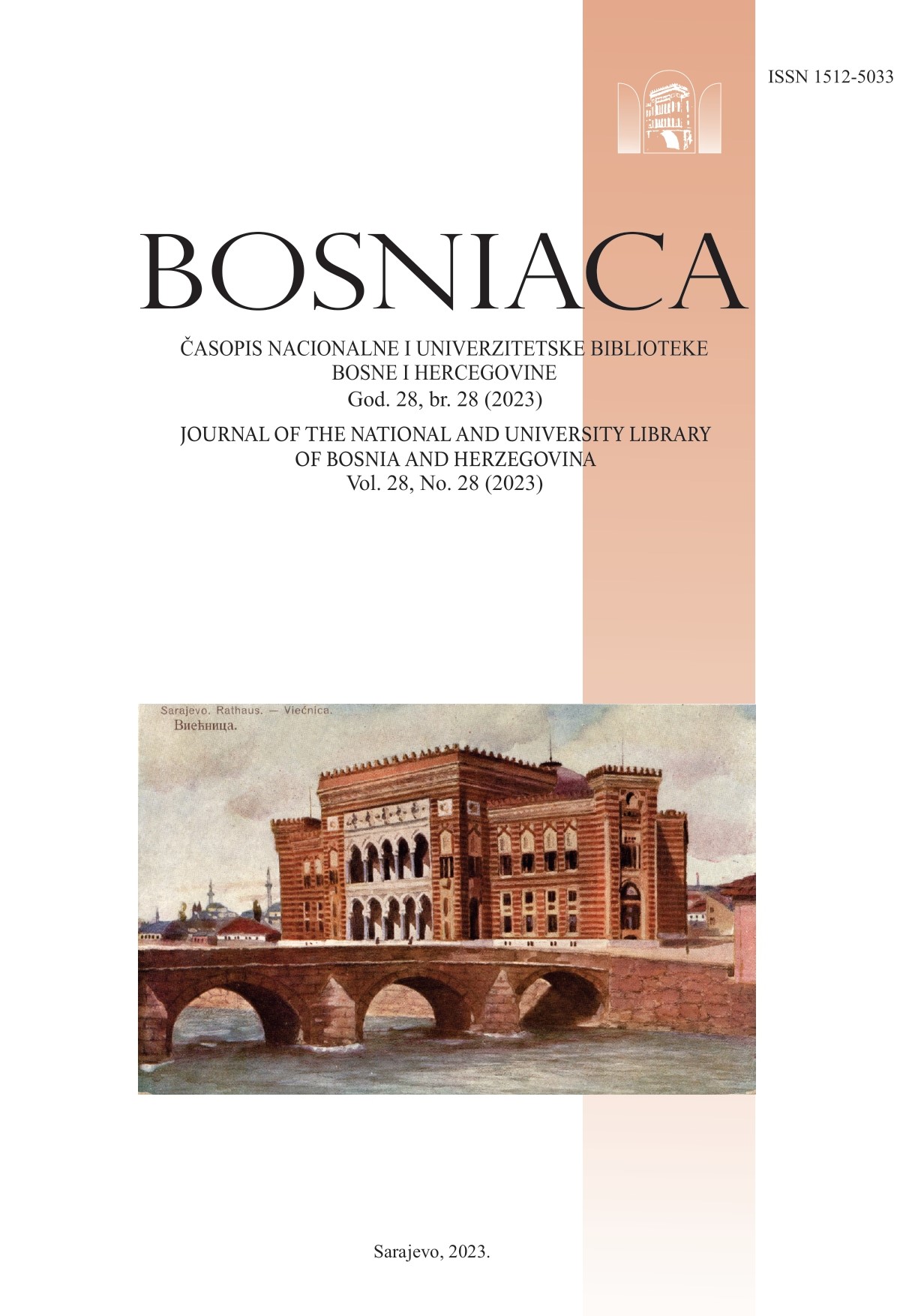 logo Bosniaca : časopis Nacionalne i univerzitetske biblioteke Bosne i Hercegovine