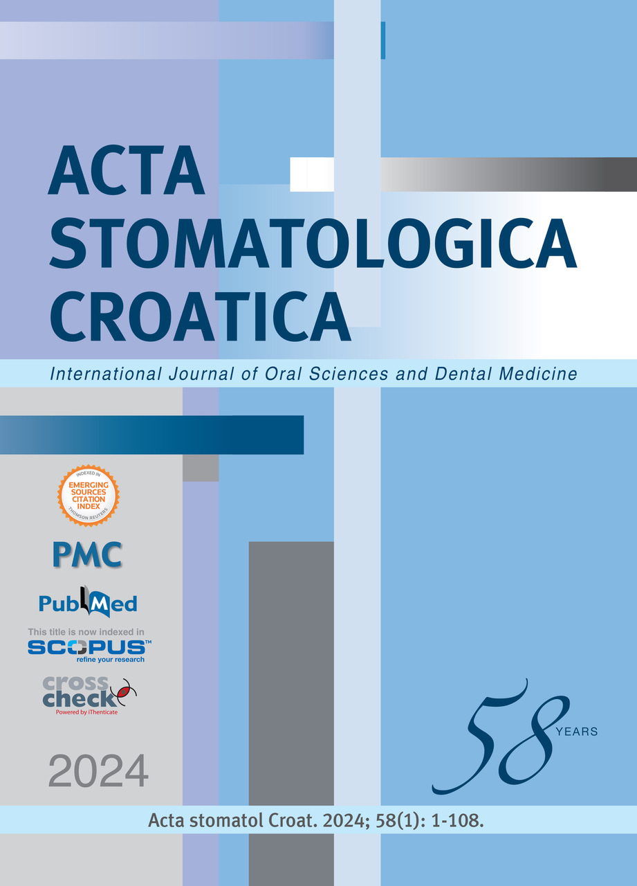 logo Acta stomatologica Croatica : International journal of oral sciences and dental medicine