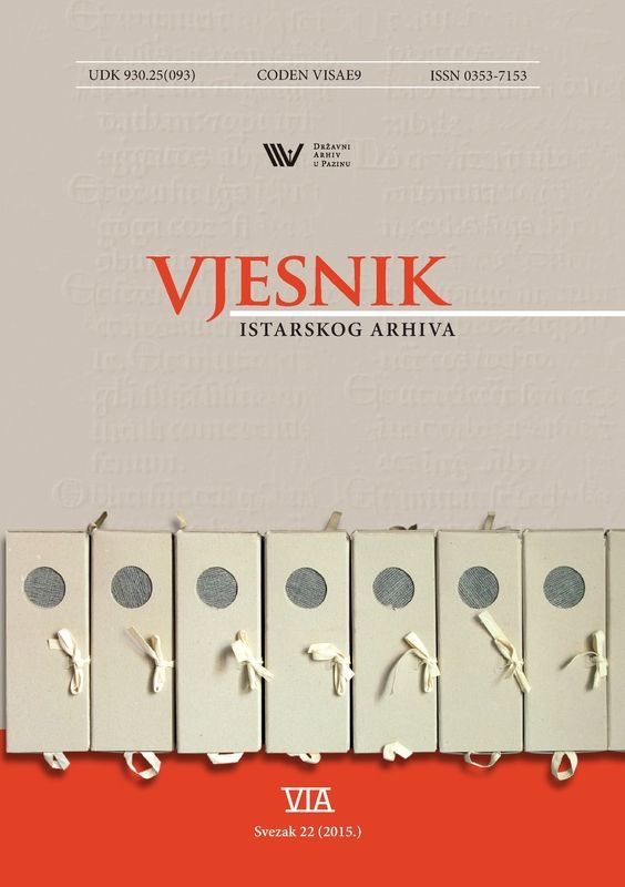 					Pogledaj Vjesnik istarskog arhiva sv. 22 (2015.)
				