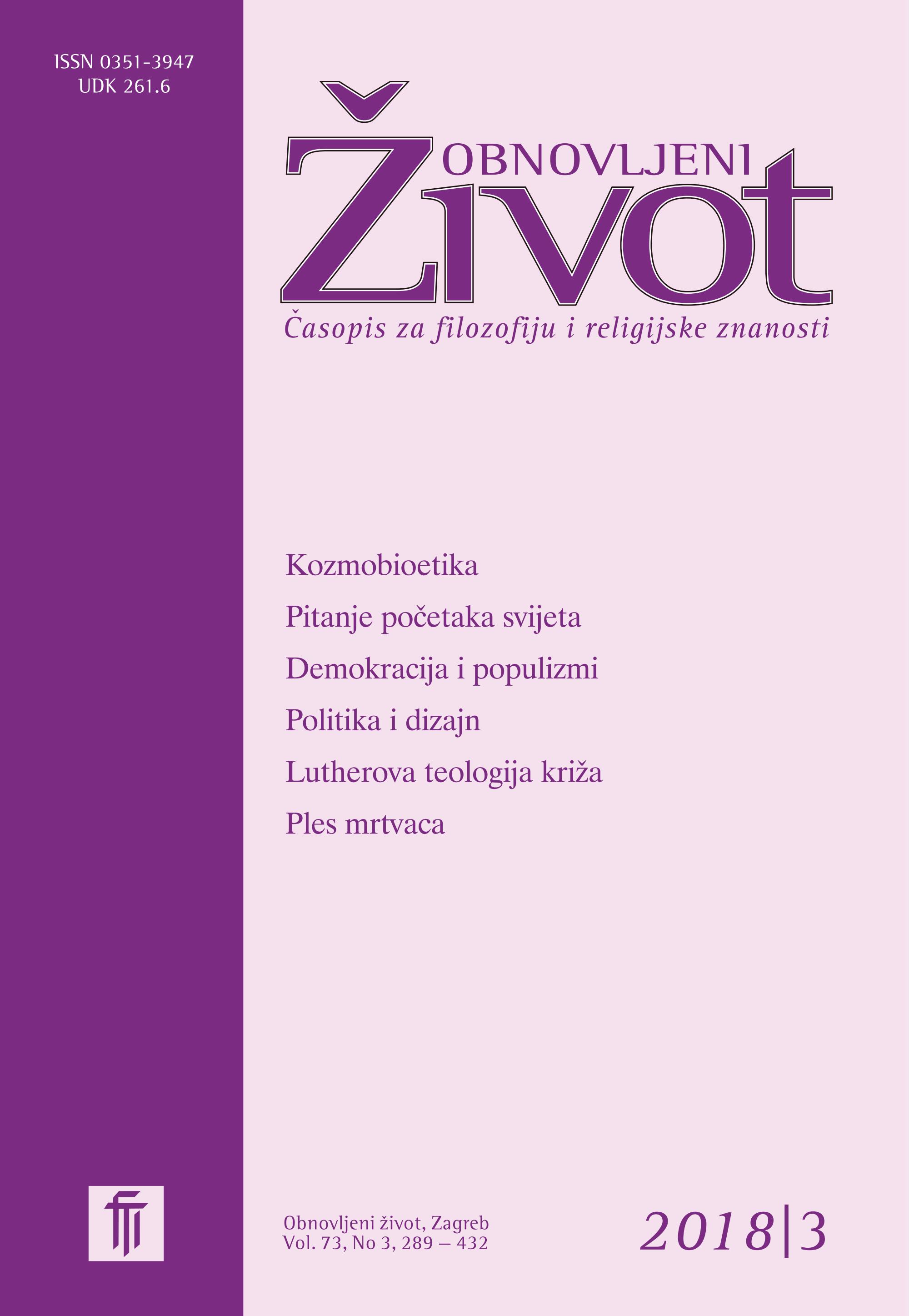 					Pogledaj Svezak 73 Br. 3 (2018): Obnovljeni Život, 2018, 73(3), 289-432
				