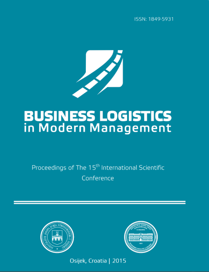 					View 2015: Proceedings of The 15th International Scientific Conference Business Logistics in Modern Management
				