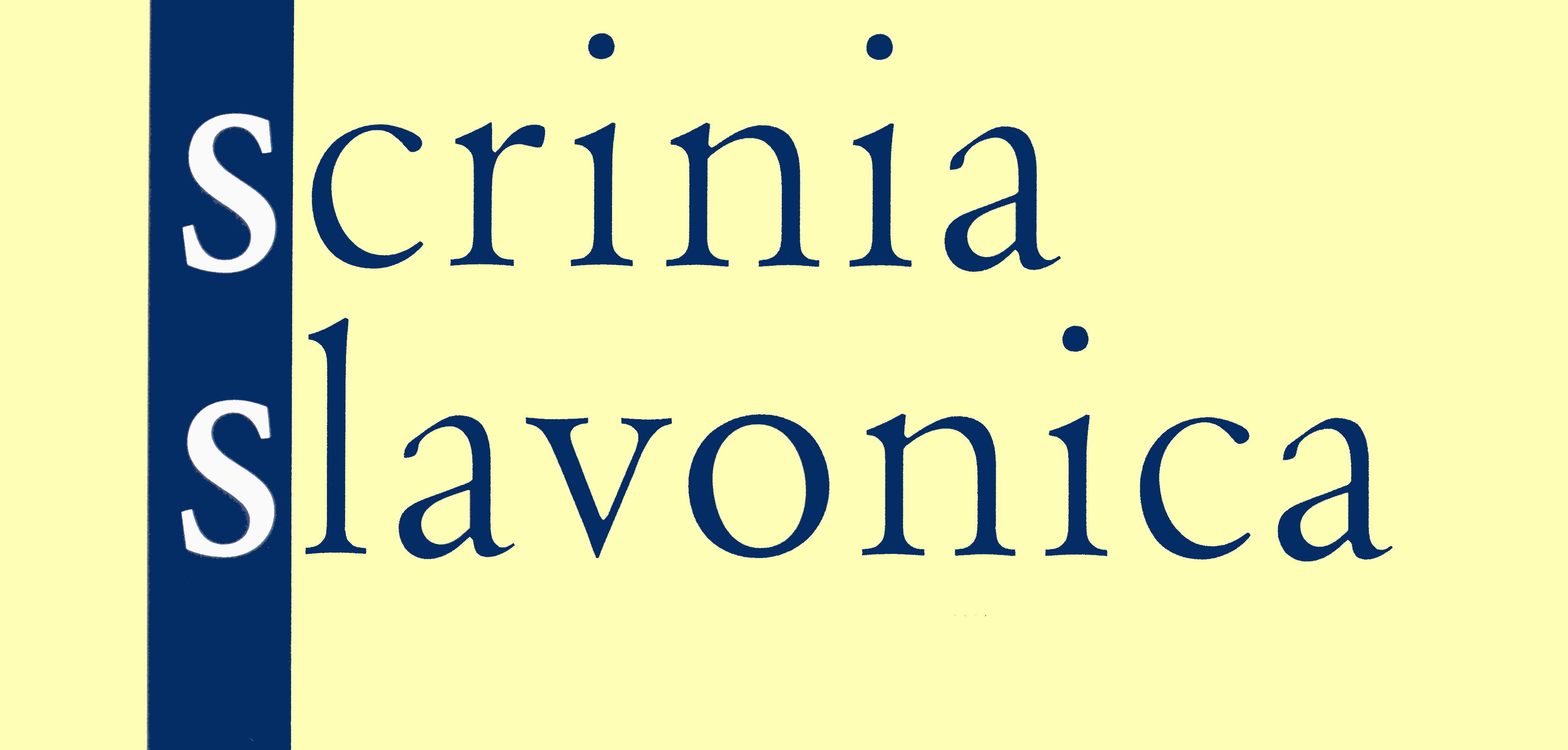 SCRINIA SLAVONICA. Annual review of the Croatian Institute of History, Department for history of Slavonia, Srijem and Baranja