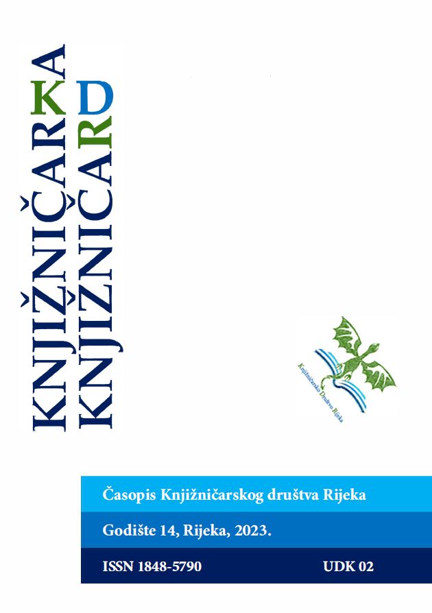					Pogledaj Svezak 14 Br. 1 (2023): Online- first - Knjižničar/ka: časopis Knjižničarskog društva Rijeka
				