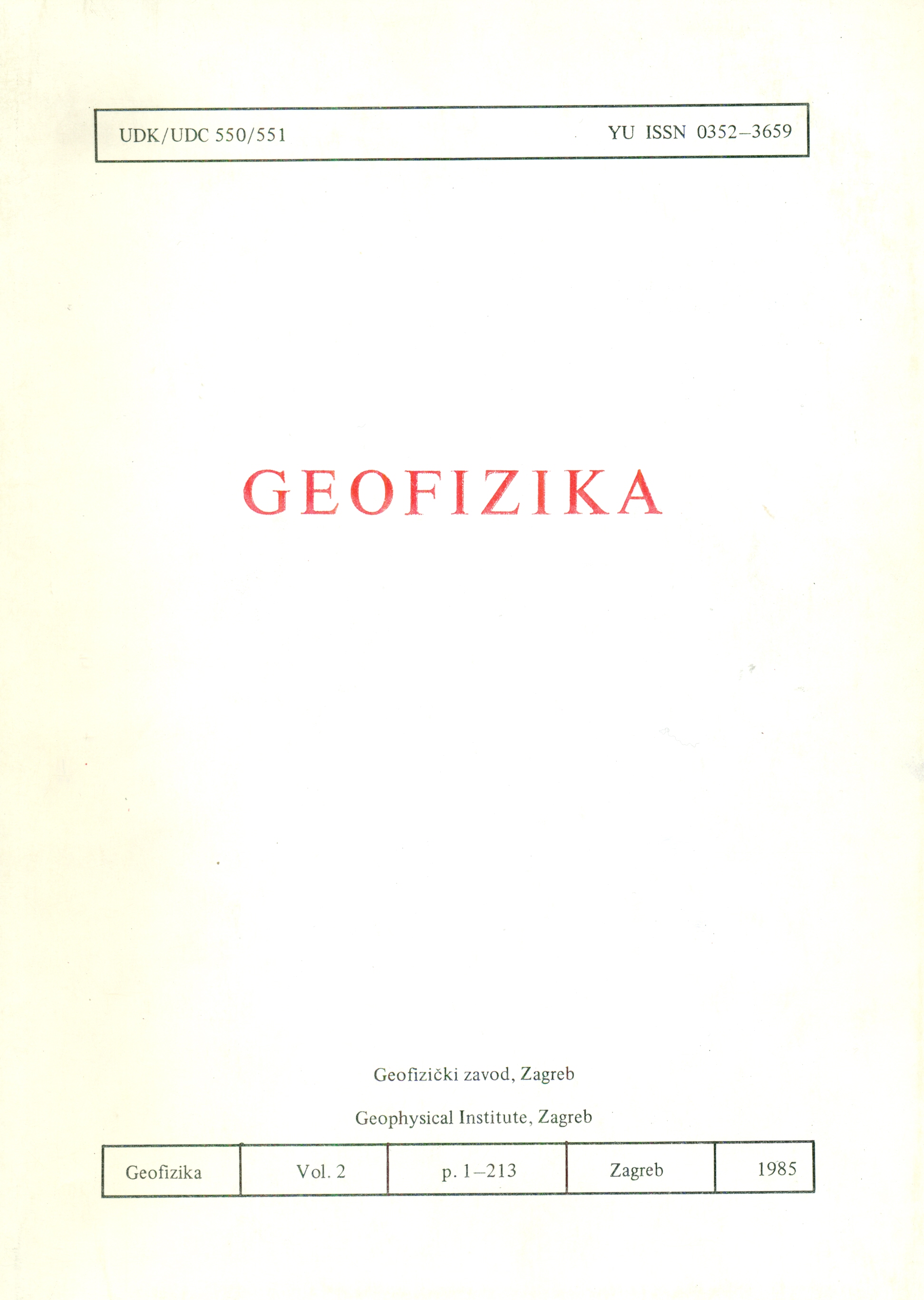 					View Vol. 2 (1985): Josip Goldberg Memorial Volume
				