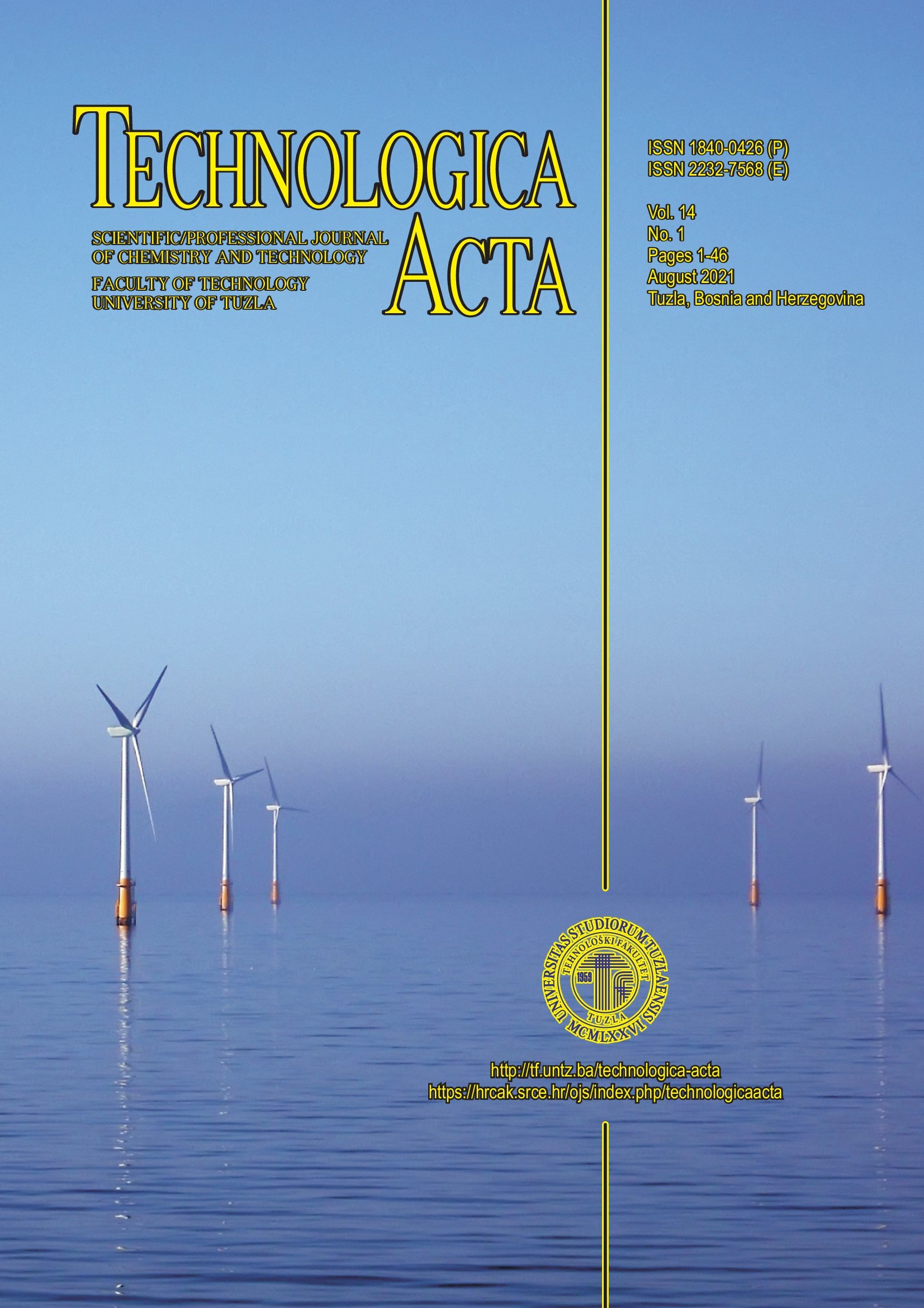 Technologica Acta Vol. 14 No. 1