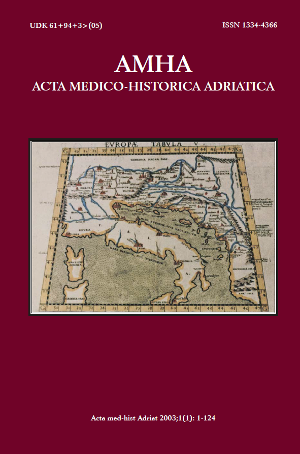 					View Vol. 1 No. 1 (2003): AMHA - Acta Medico - Historica Adriatica
				