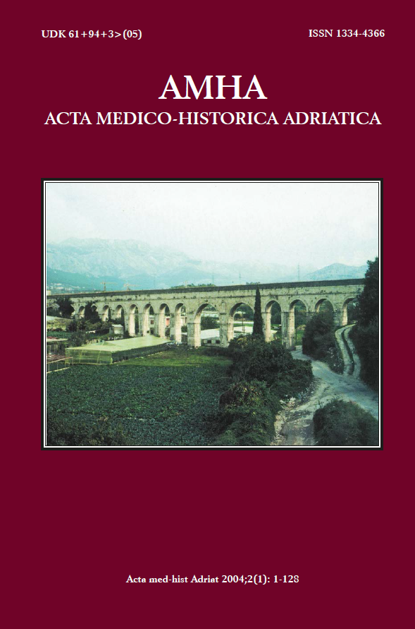 					View Vol. 2 No. 1 (2004): AMHA – Acta medico-historica Adriatica
				
