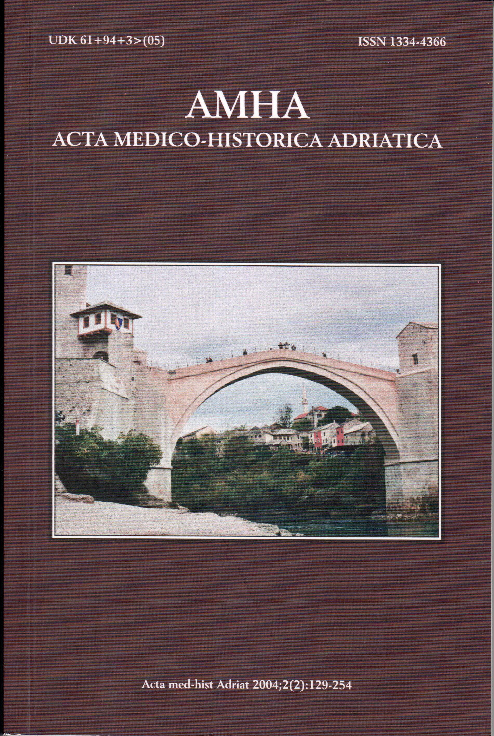 					View Vol. 2 No. 2 (2004): Vol 2 No 2 (2004): AMHA – Acta medico-historica Adriatica
				