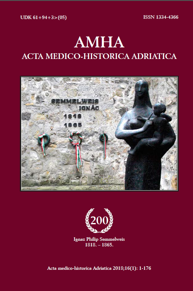 					View Vol. 16 No. 1 (2018):   Vol 16 No 1 (2018): AMHA – Acta medico-historica Adriatica
				