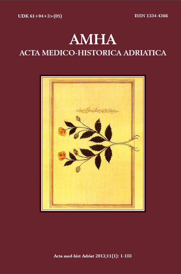 					View Vol. 11 No. 1 (2013): Vol 11 No 1 (2013): AMHA – Acta medico-historica Adriatica
				