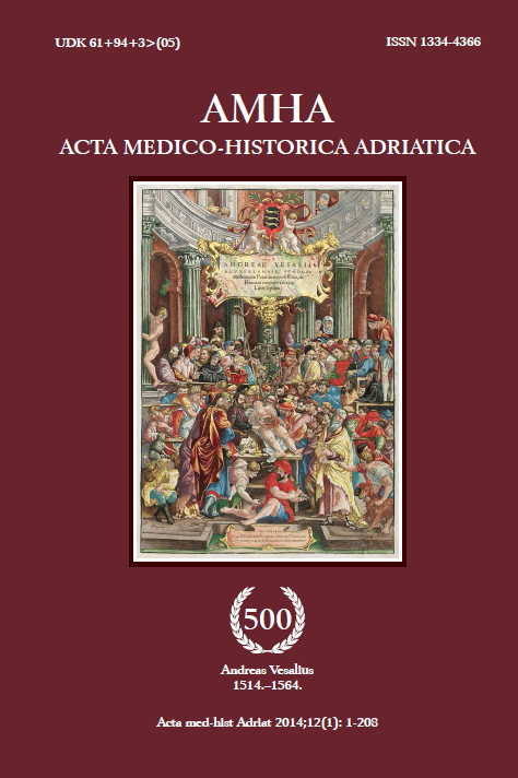 					View Vol. 12 No. 1 (2014): Vol 12 No 1 (2014): AMHA – Acta medico-historica Adriatica
				