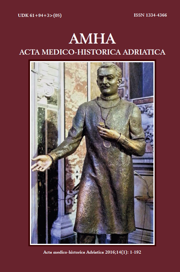 					View Vol. 14 No. 1 (2016): Vol 14 No 1 (2016): AMHA – Acta medico-historica Adriatica
				
