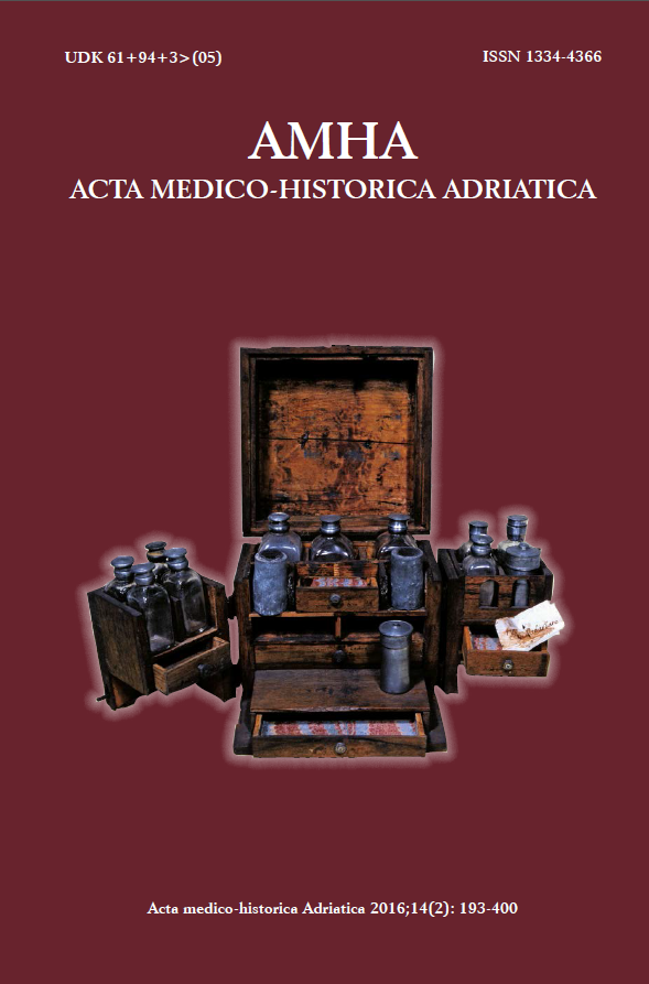 					View Vol. 14 No. 2 (2016): Vol 14 No 2 (2016): AMHA – Acta medico-historica Adriatica
				